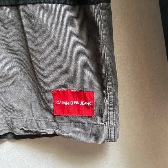 Calvin Klein Colorblocked Corduroy Button Up Shirt Sz L - Picture 4 of 8